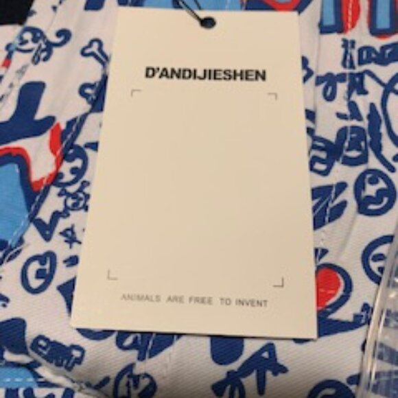 D'ANDIJIESHEN Printed Jeans NWT M Size 34 - Picture 12 of 13